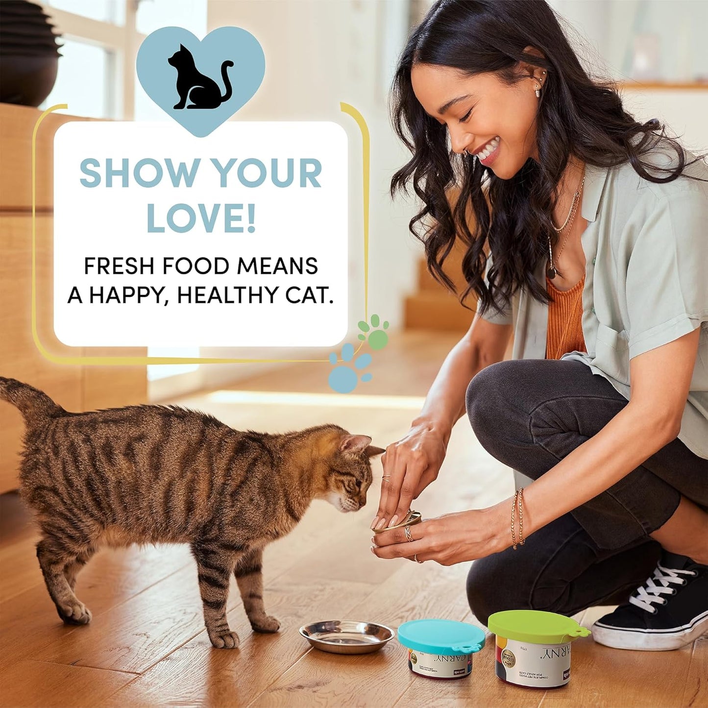 4 Pack Universal Pet Food Can Covers Lids - One fit 3 Standard Size Cans for Cats and Dogs Food Cans - Easy to Clean - Safe Silicone - Blush Breeze