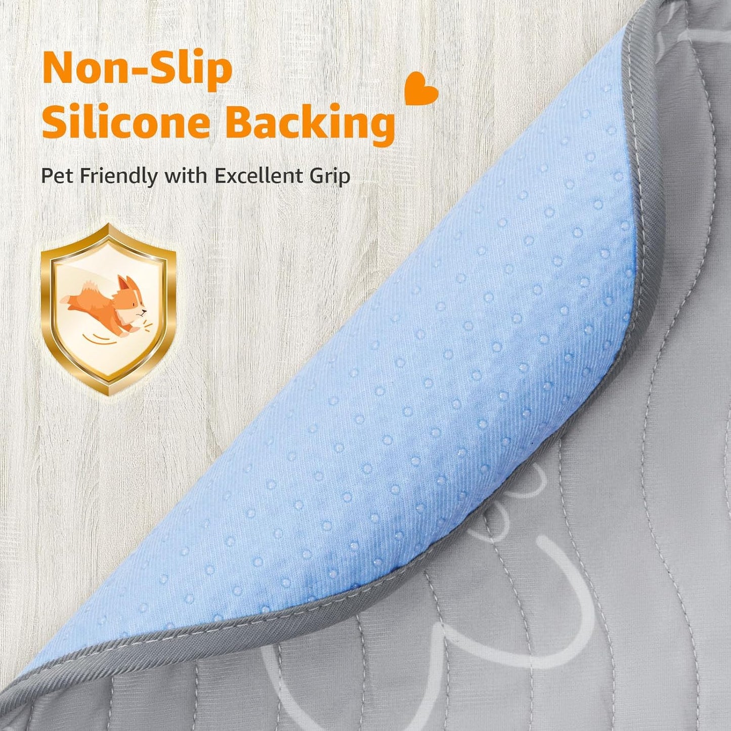 Washable Pee Pads for Dogs Reusable: 2 Pack Waterproof Puppy Pads Absorbent Quick Dry Training Pads - Non Slip Puppy Whelping Mats for Grate, Floor, Housebreak, Couch 18"x24"