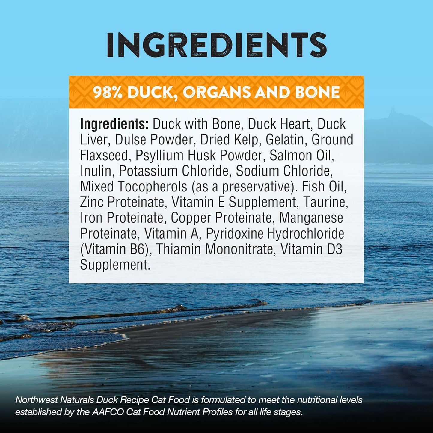 Northwest Naturals Freeze-Dried Duck Cat & Kitten Food, Grain-Free, Bite-Sized Nibbles. Healthy, Limited, Human-Grade Ingredients, Complete & Balanced, All-Natural, High-Protein Diet, USA Made, 11 oz