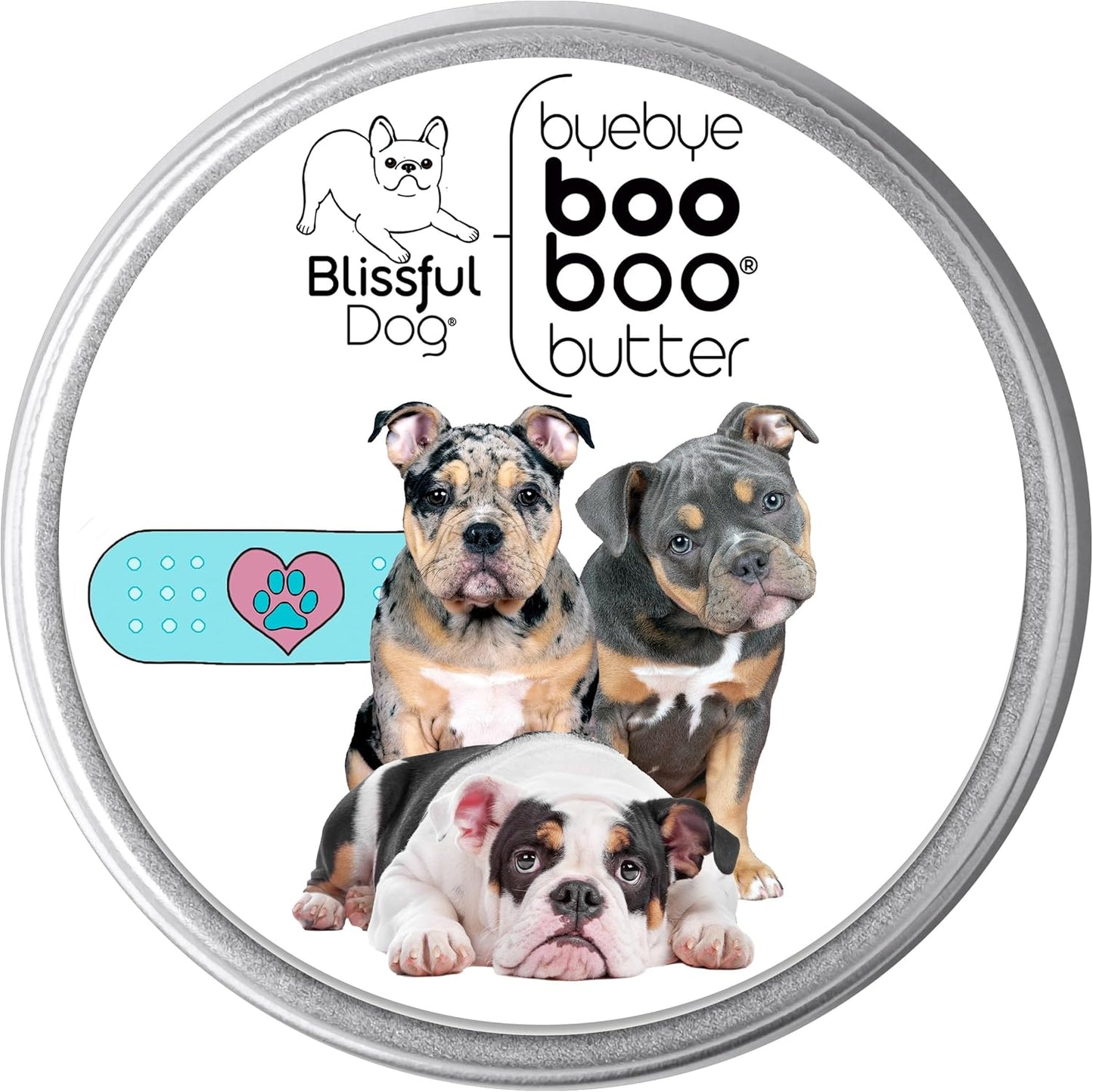 The Blissful Dog Olde English Bulldogge Boo Boo Butter Soothes Minor Skin Issues, 16 oz.