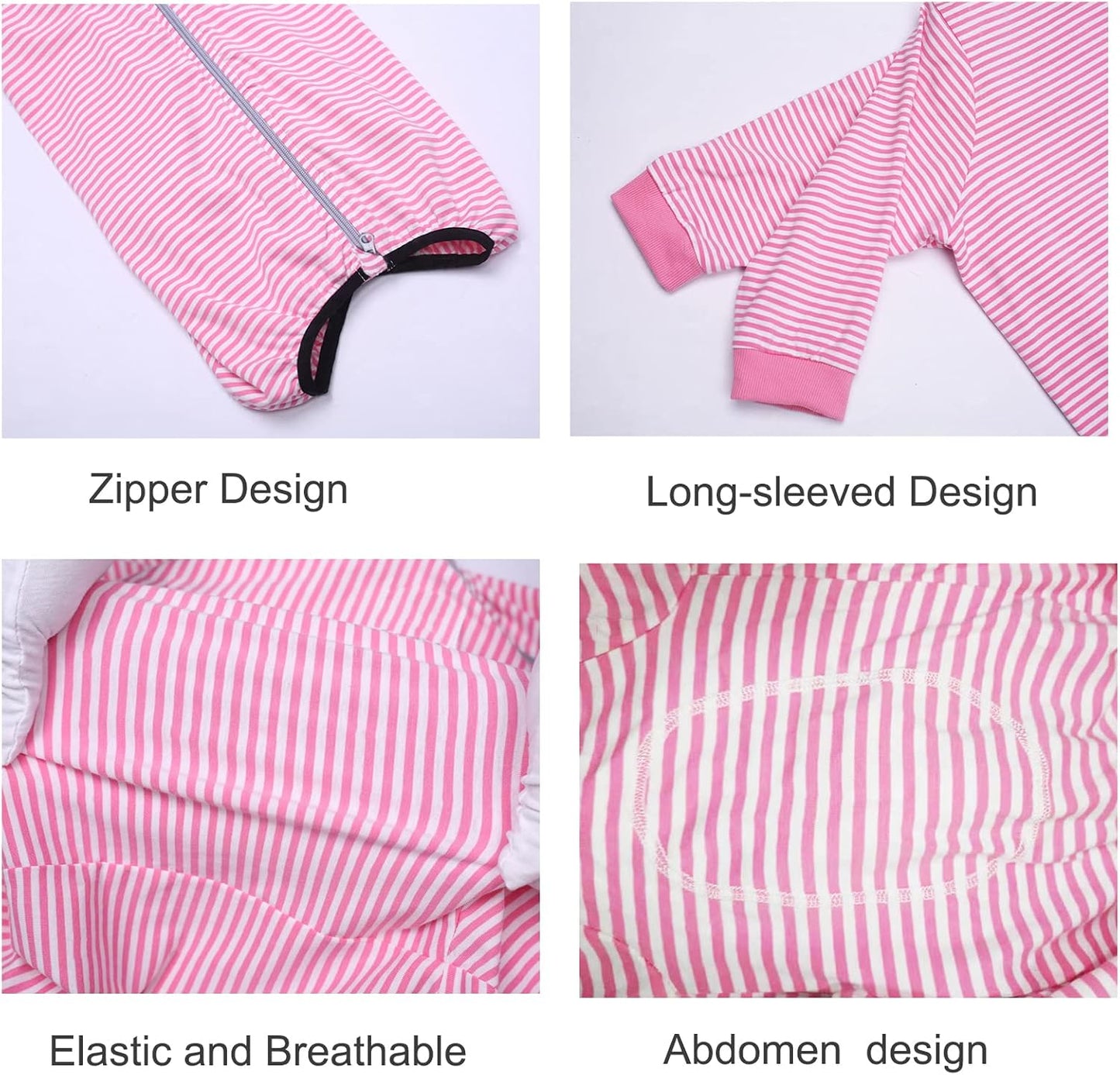 Yeapeeto Dog Onesie Surgery Recovery Suit for Large Medium Bodysuit Dogs Pajamas PJS Full Body for Shedding, Prevent Licking, Wound Protection, Cone Alternative (6X-Large (Pack of 1), Pink)