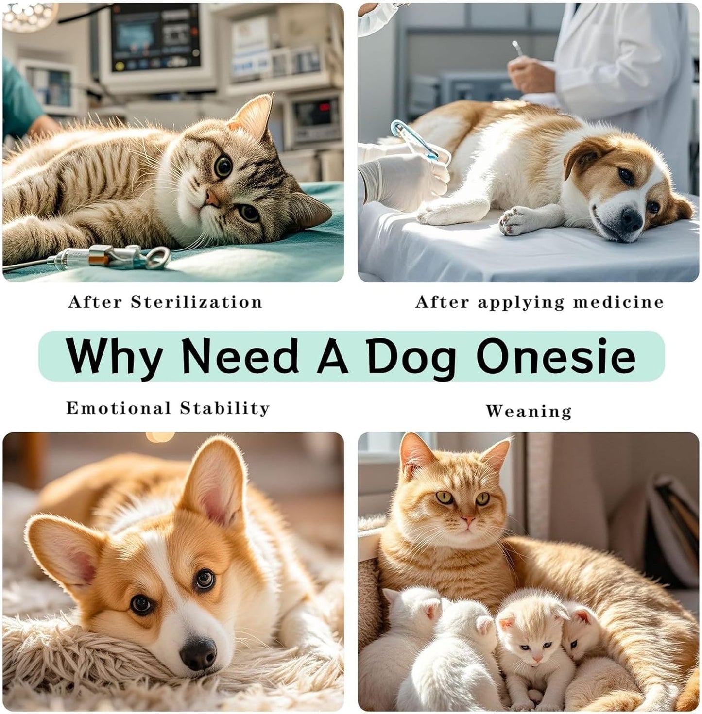 Custom Cat Surgery Recovery Suits Cat Onesie After Neuter Surgery Clothes for Little Animals