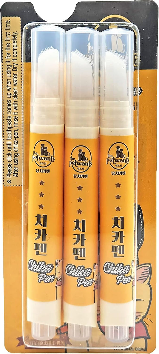 Cat Toothbrush & Toothpaste Kit – Flavor-Free Dental Gel for Cats – Finger Brush & Handle for Daily Oral Care – Plaque & Tartar Cleaning for Kittens and Adult Cats (1 Pack, 3 Count)