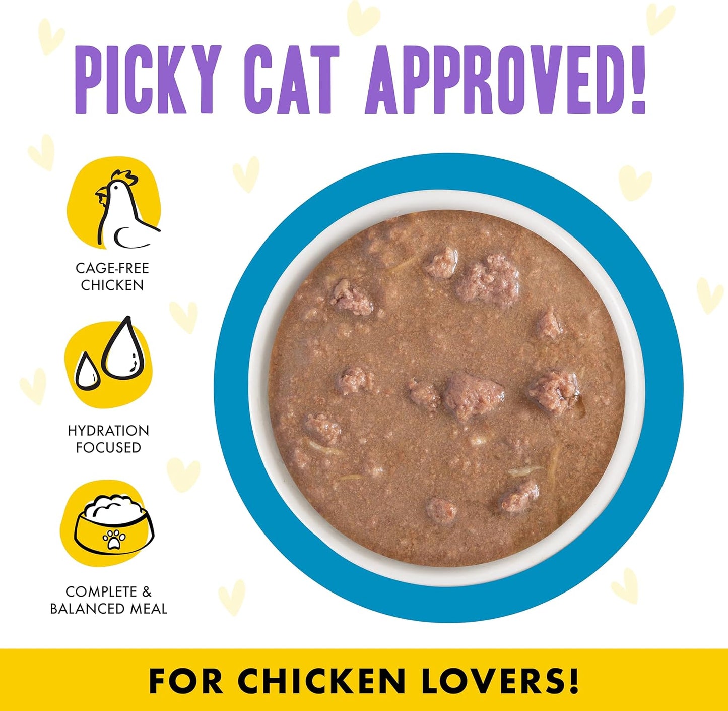 Weruva B.F.F. OMG - Best Feline Friend Oh My Gravy!, Chicken Charge Me Up with Chicken in Gravy, 2.8oz Pouch (Pack of 12)