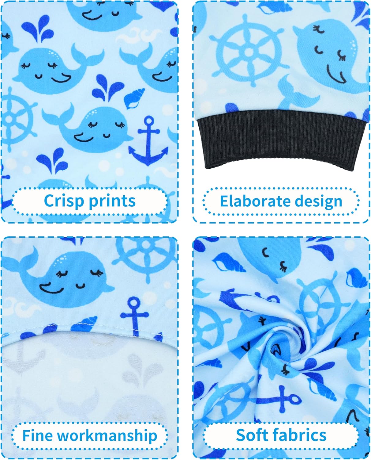 PET SHOW 4 Pack Dog Pajamas for Medium Large Dogs Girl Boy Watermelon Soft Stretchy PJs Whale Ice Cream Jumpsuit Dog Floral Onesies Outfits with Sleeve Pets Breathable Summer Clothes Costume XXL