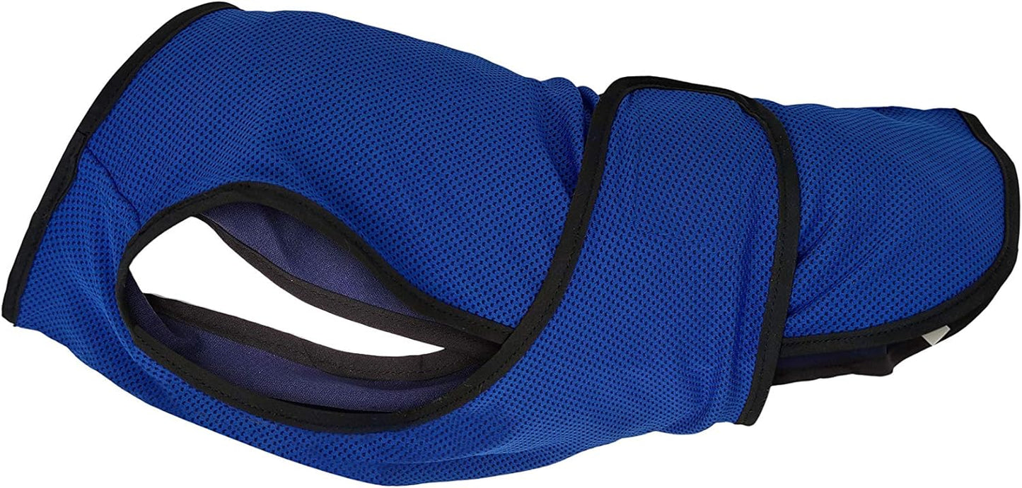 Dog Cooling Vest – Lightweight Summer Jacket for Dogs with Zip Neck & Velcro – Easy On/Off Cooling Coat for Walks, Travel & Outdoors