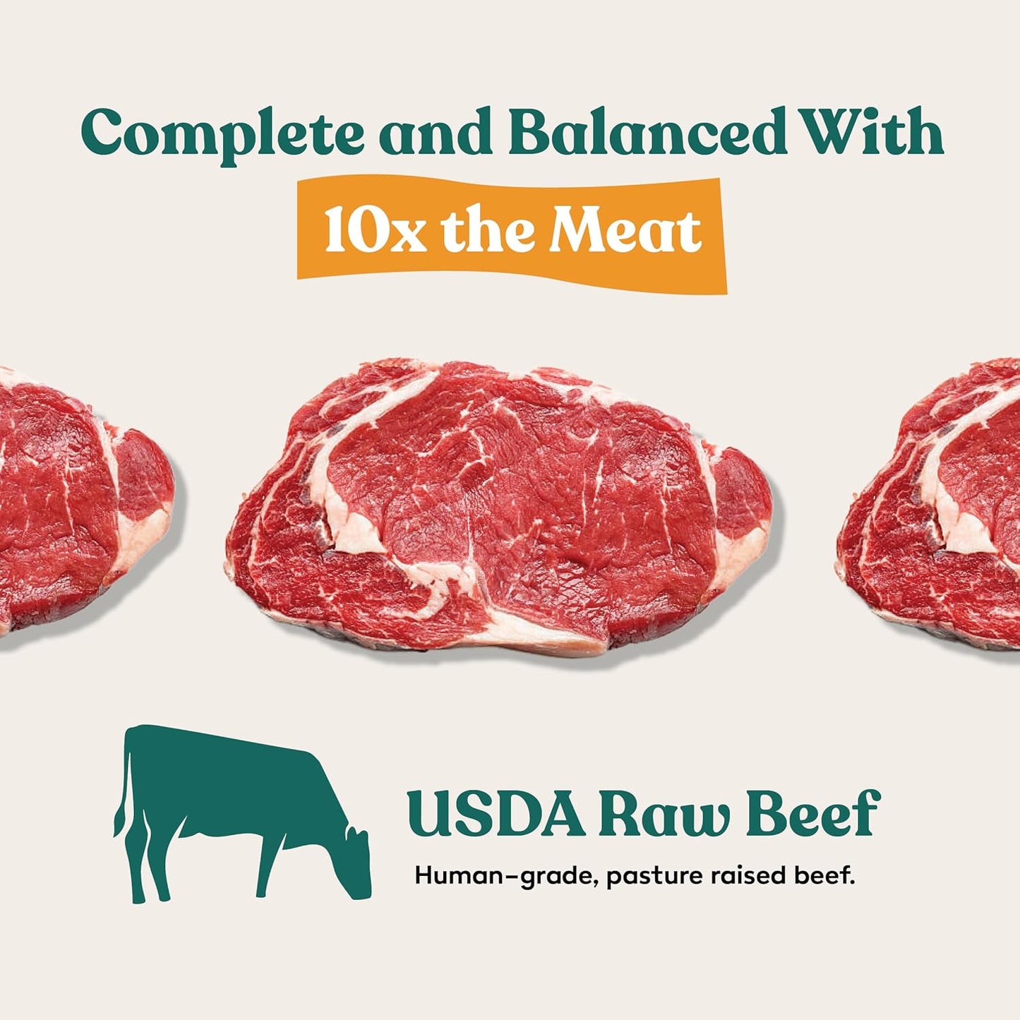 Little Hunter- Freeze Dried Raw USDA Beef Dog Food | for Small & Large Breeds | High Protein + Organic Fruits & Veggies Veterinarian Made Small Batch