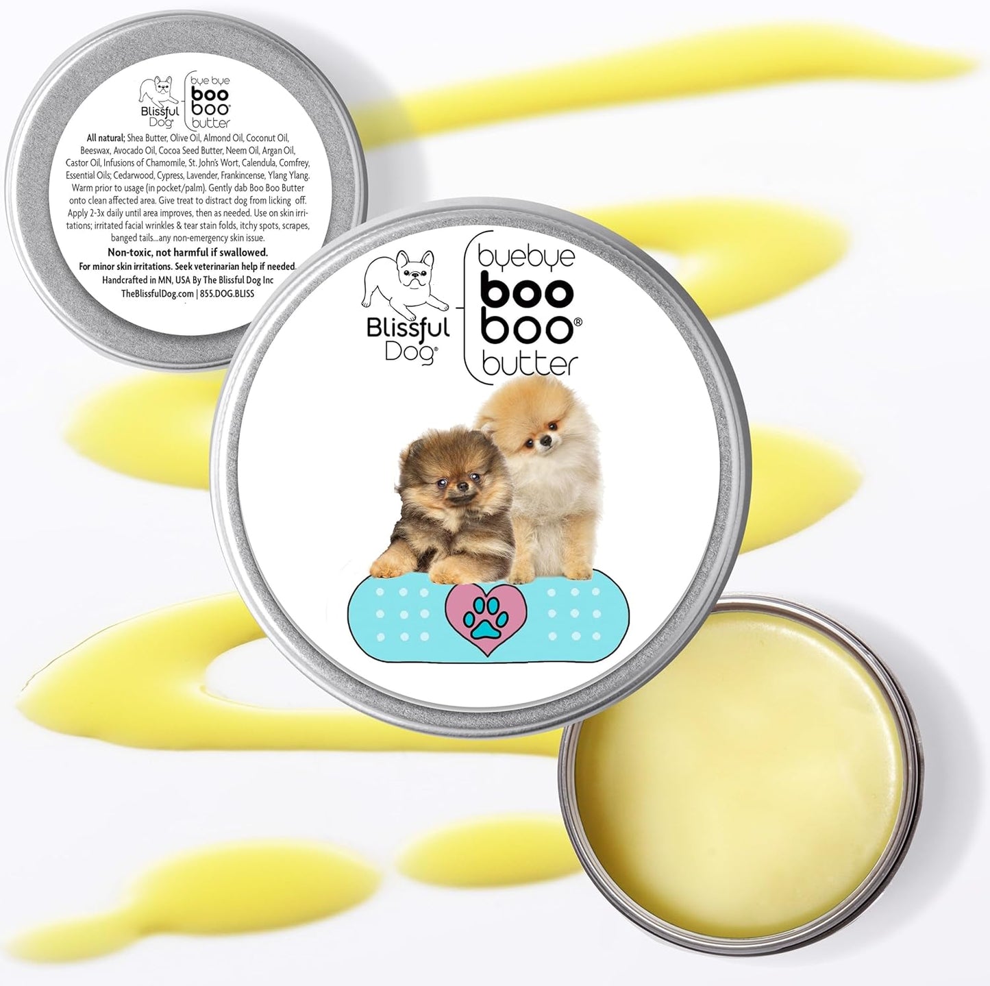 The Blissful Dog 2 oz TIN Pomeranian Booboo Butter