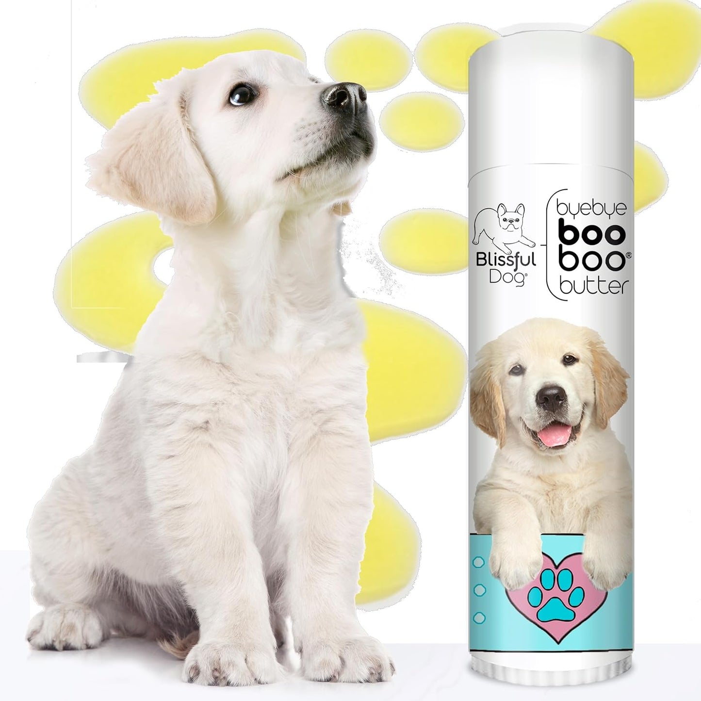 The Blissful Dog .50 oz Tube Golden Retriever Booboo Butter