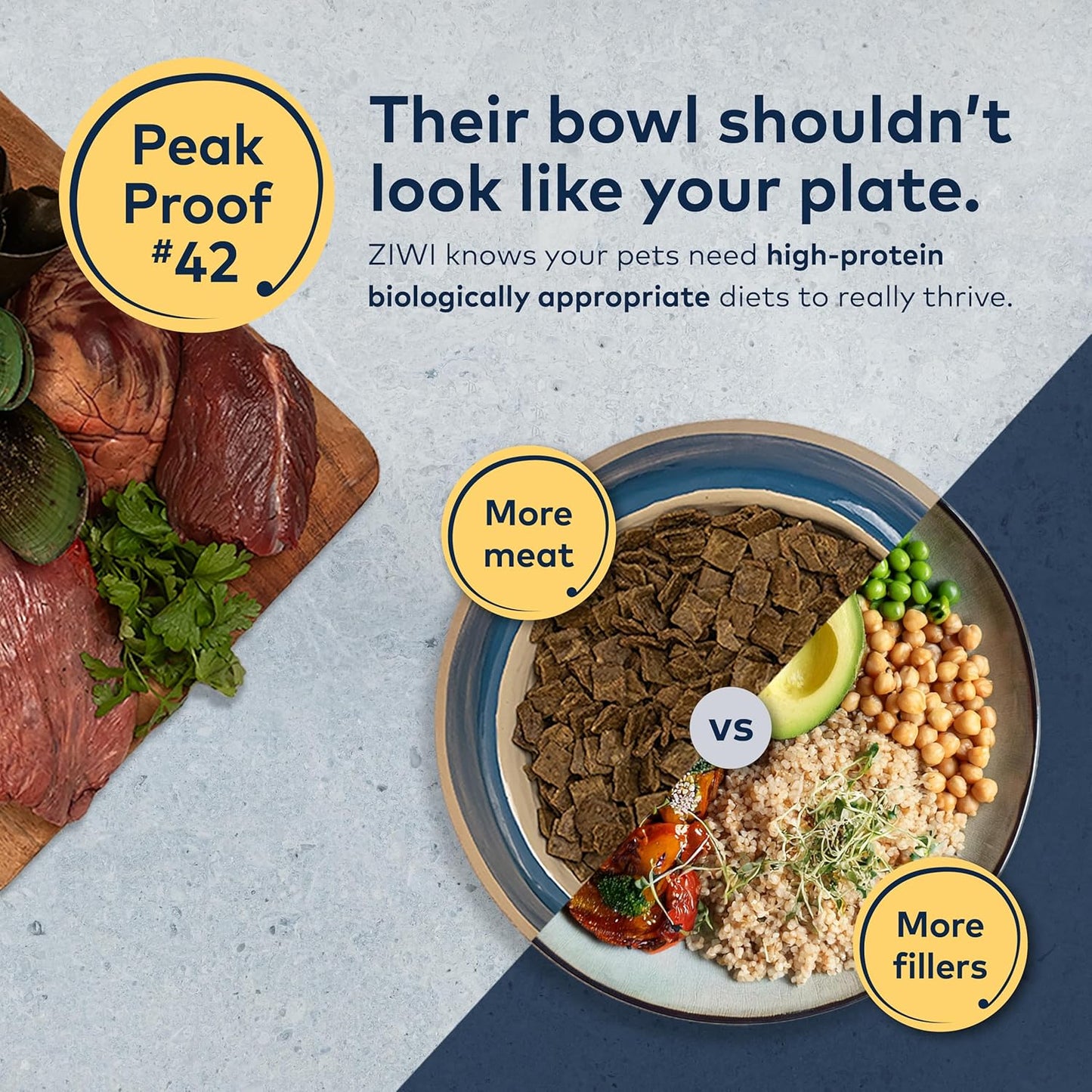 ZIWI Peak Air-Dried Dog Food – Tripe & Lamb - All Natural, High Protein, Grain Free, Limited Ingredient w/ Superfoods (88oz)