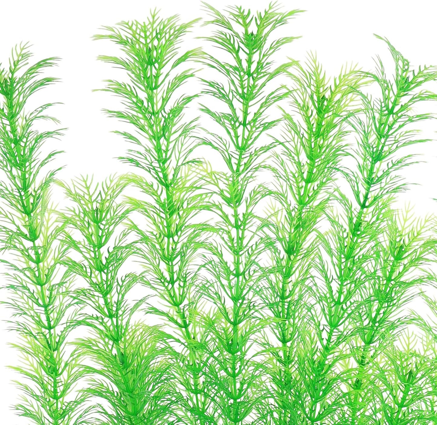 Aquarium Plastic Plants Large, Artificial Plastic Long Fish Tank Plants Decoration Ornaments Safe for All Fish 21 Inches Tall (J67 Grenn)