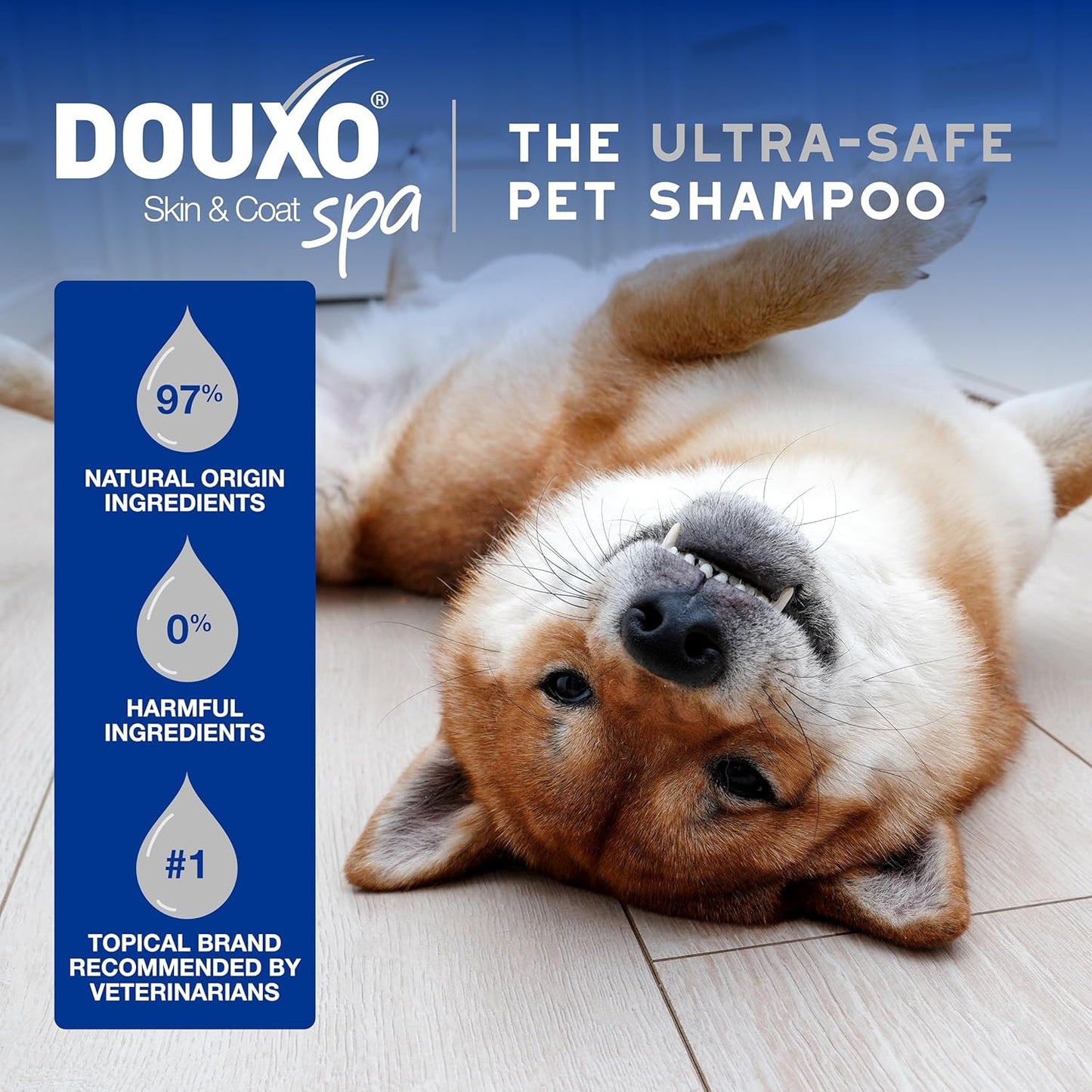DOUXO® Skin & Coat SPA - Ultra-Safe Multipurpose Wipes for Dogs and Cats, 100 Wipes, Gently Removes Tear and Saliva Stains, Leaves the Coat and Skin Refreshed and Smelling Great, Skin-Friendly Formula