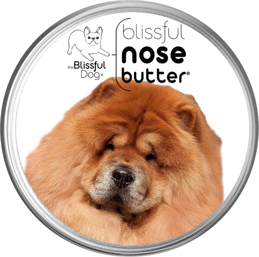 The Blissful Dog Chow Nose Butter for Dry, Cracked Skin, Lick-Safe Dog Nose Balm with Moisturizing Shea Butter, Almond, Olive, and Essential Oils, Pet Supplies, Uncented, 4 oz.