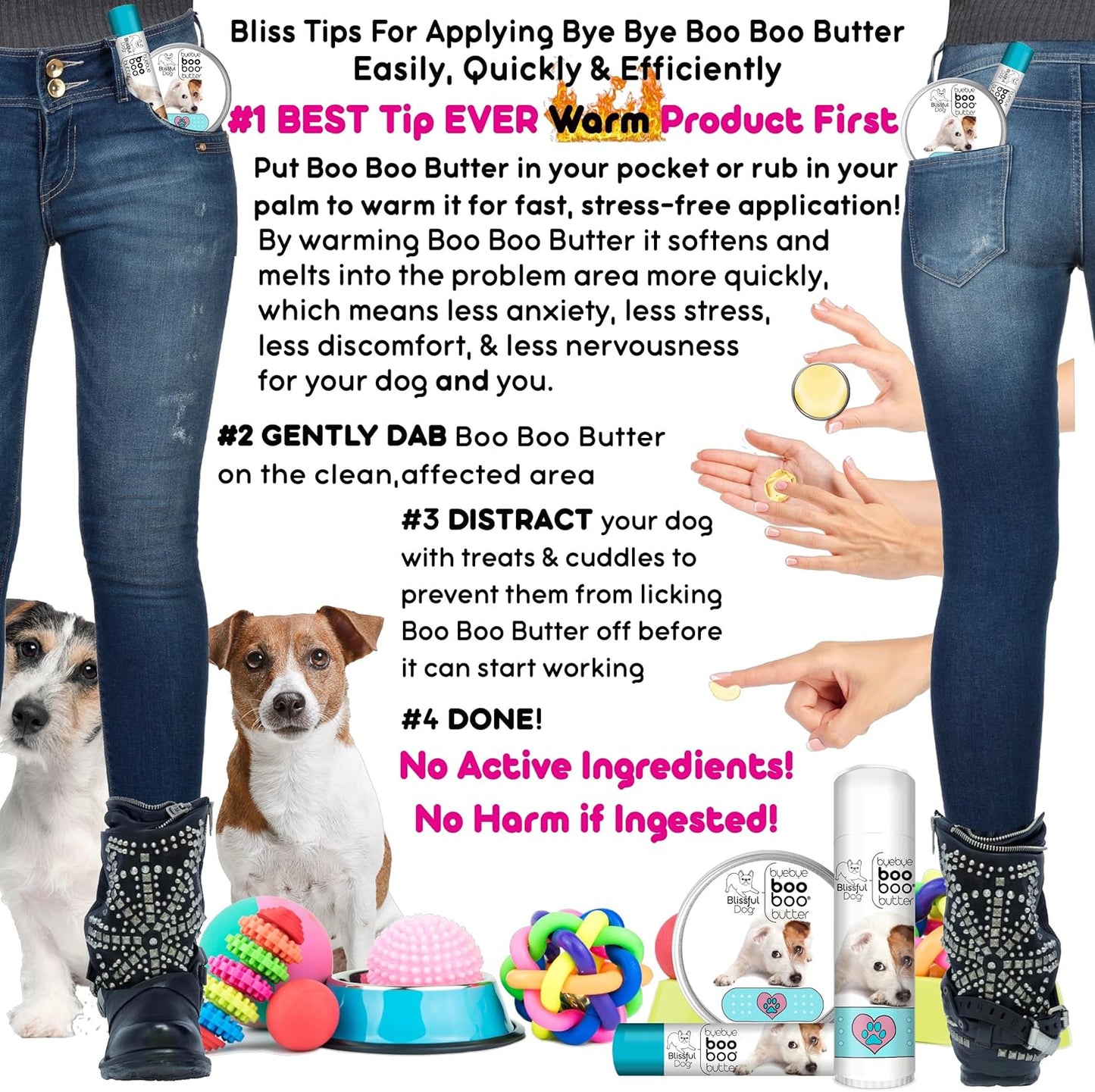 The Blissful Dog 2 oz TIN Jack Russell Terrier Booboo Butter