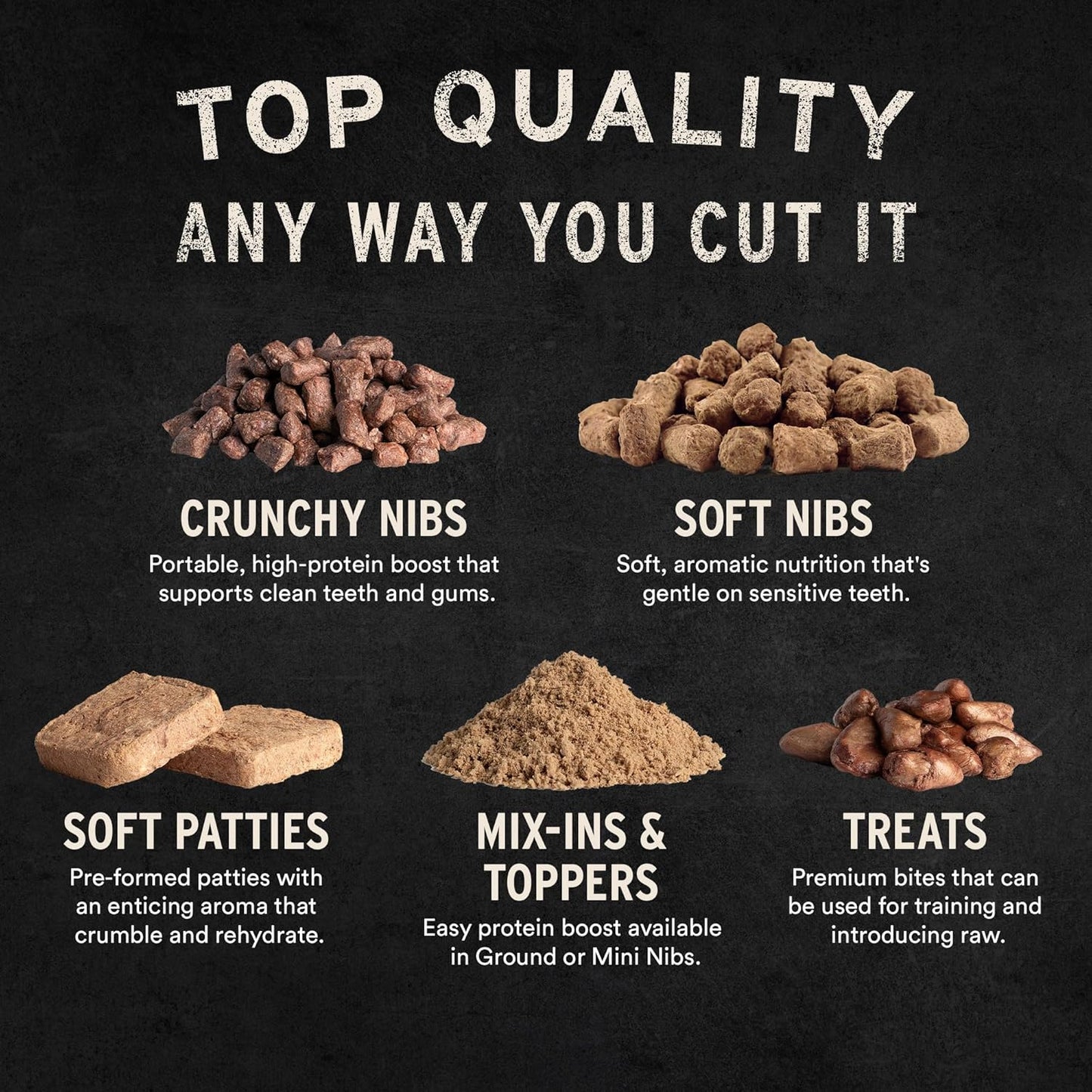 Vital Essentials Freeze Dried Raw Cat Food, Turkey Mini Patties Entree, 3.5 oz