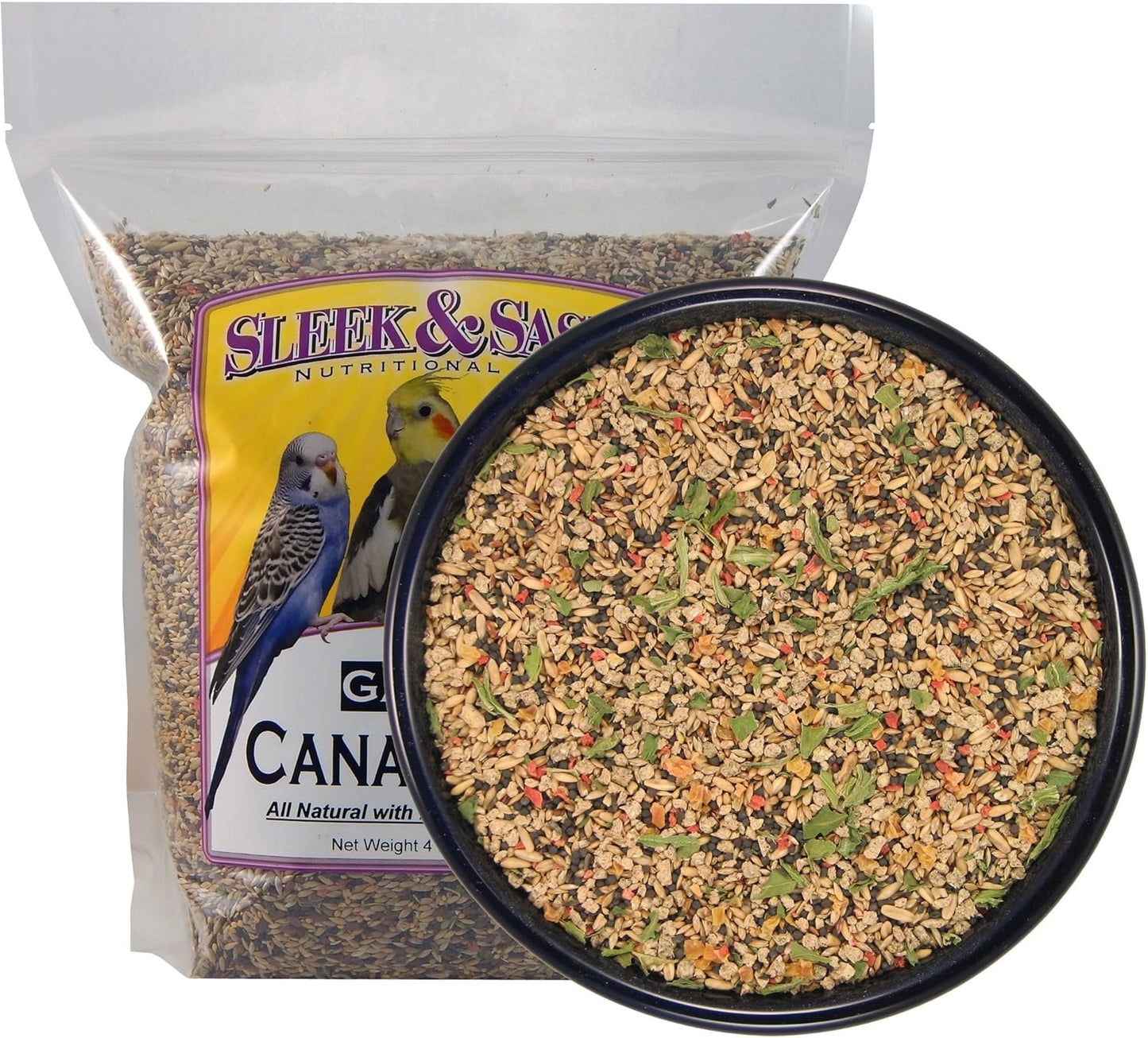 SLEEK & SASSY Garden Canary Bird Food (4 lbs.)